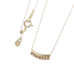 GSTV K18YG ブラウンダイヤモンド ネックレス BRD 約0.10ct