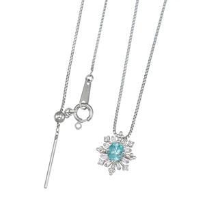 GSTV K18YG レインボーフラワー ペンダントトップ 約0.8g