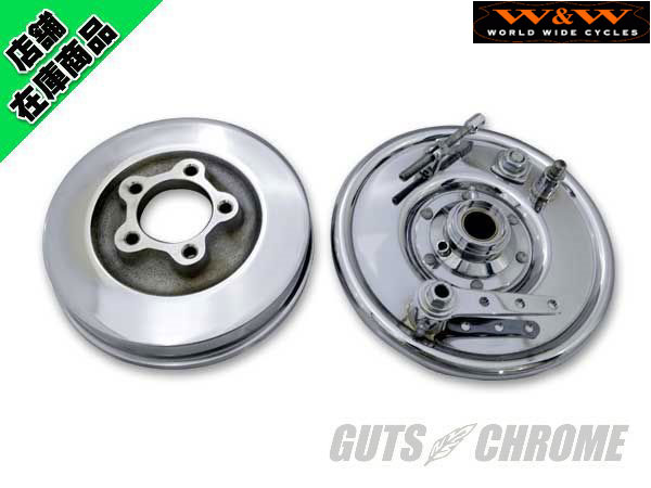 ○スプリンガー用レプリカドラムブレーキキット クローム｜ハーレー