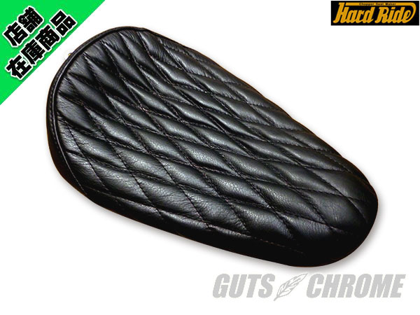 ▽HardRide 本革 立体 ダイヤ ソロシート 83-03年XL｜ハーレーパーツの