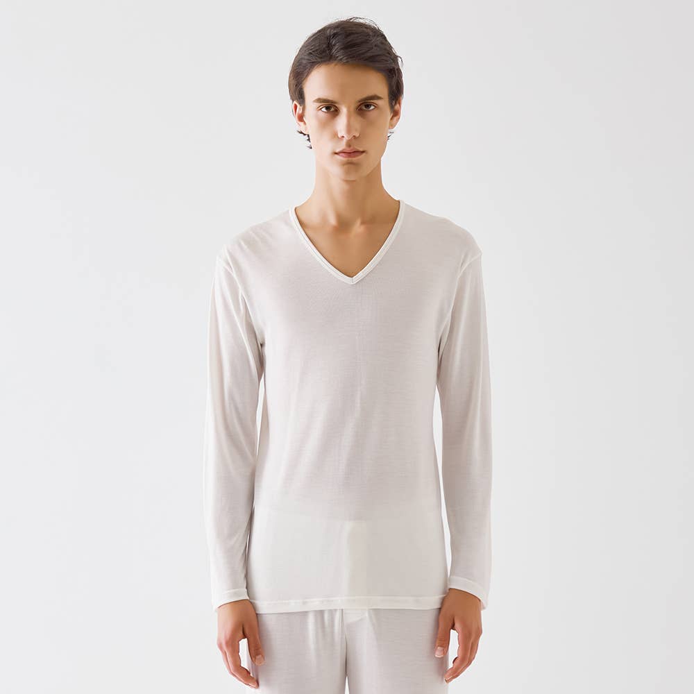 ファイヤーアセドロン】長袖Vネック（V首）【SALE】 MHA409P :メンズ