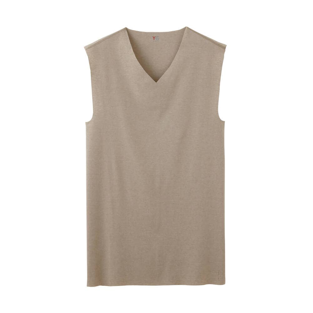 Vネックスリーブレスシャツ(V首)【SALE】 YV1918 :メンズ トップス