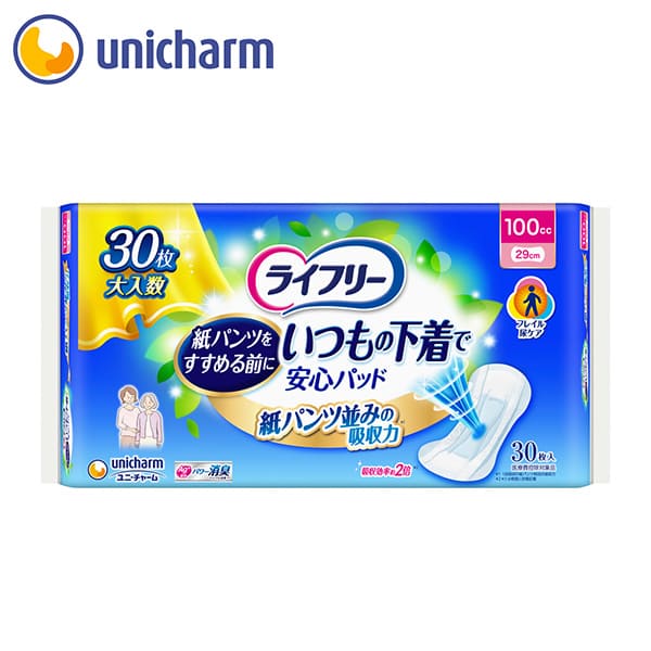 ライフリー いつもの下着で安心パッド 100cc｜ユニ・チャーム