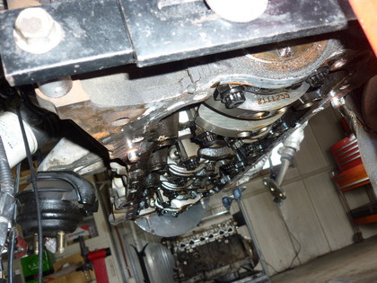 ドラッグ仕様・JZX100チェイサー・点検・オイルパン洗浄｜交通事故