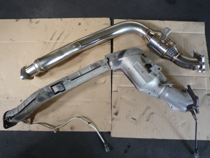 インプレッサWRX STi GDB HKS メタルキャタライザー取付