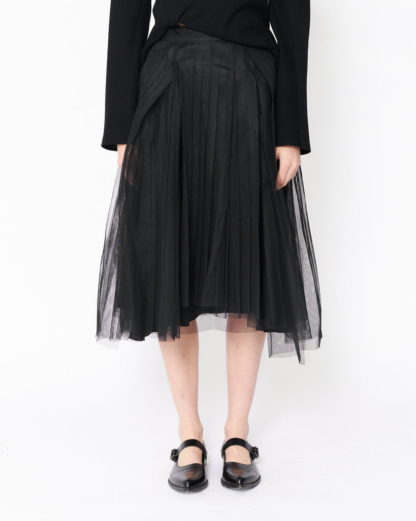 noir kei ninomiya fractured tulle skirt – dot COMME