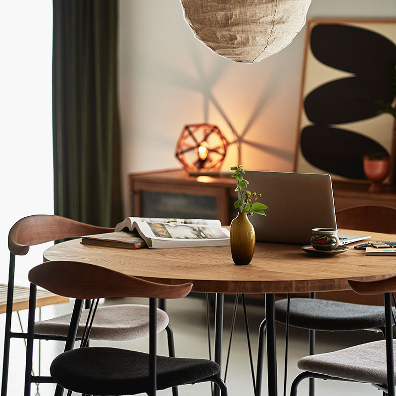 直径120cm] FRANK ダイニングテーブル(WFT-1/ラウンド) | DOUBLEDAY