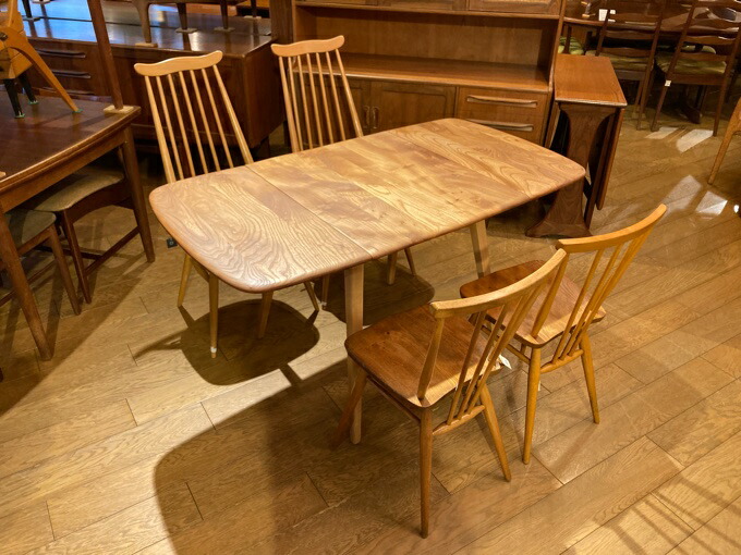 アーコール スクエア ドロップリーフ テーブル Ercol Square Drop Leaf