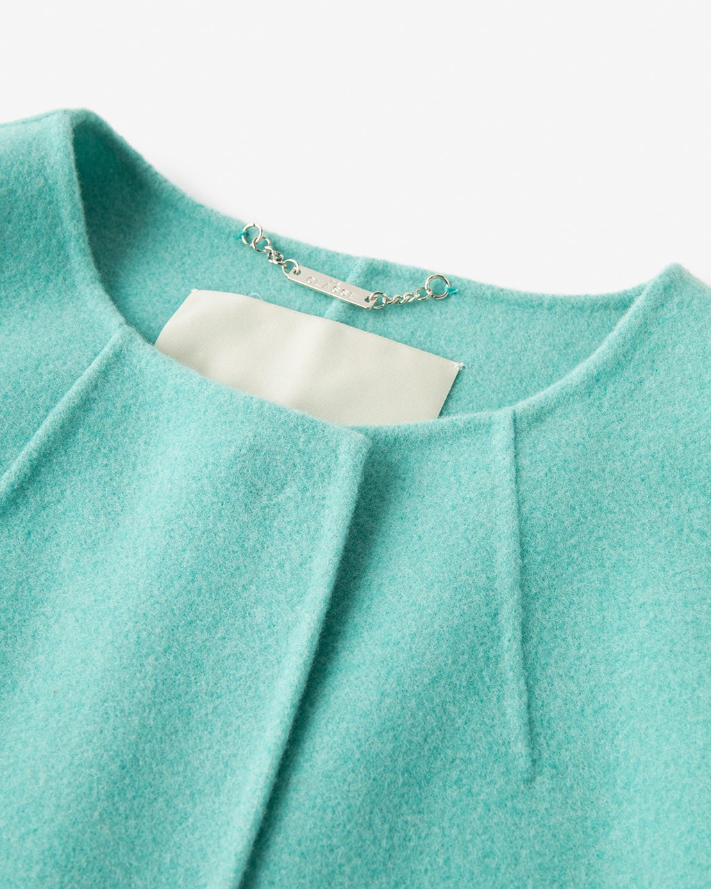 カシミヤ混ウールリバー／ノーカラージャケット/DoCLASSE