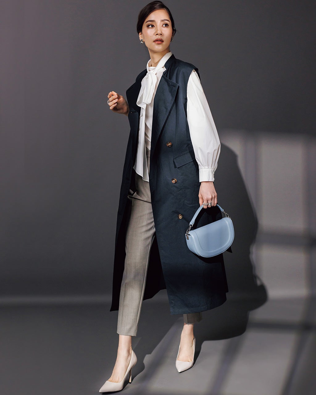 ビンテージツイル・ジレワンピース/DoCLASSE