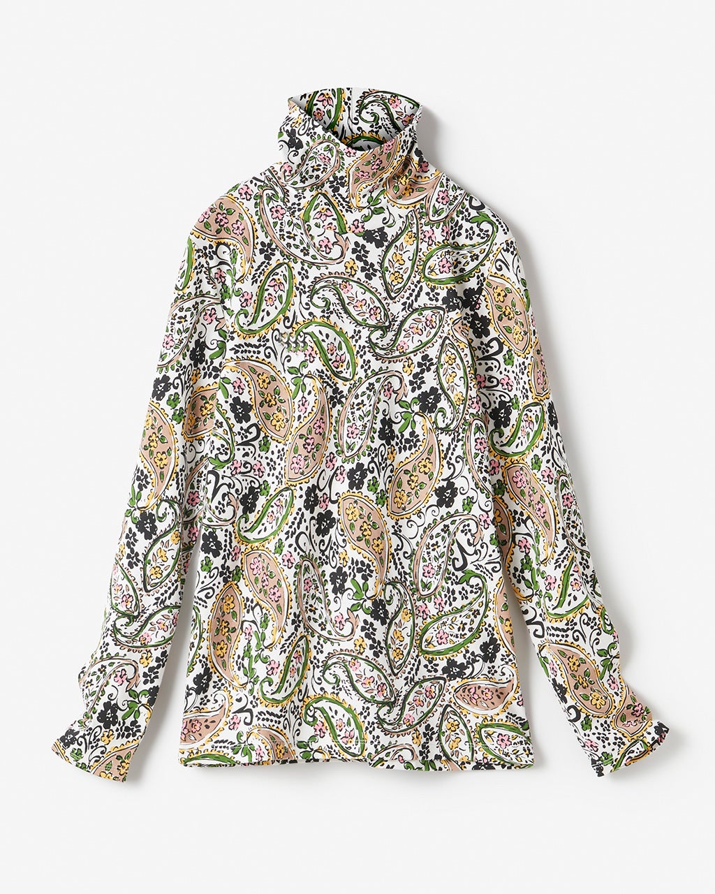 超長綿・タートルネック／総柄/DoCLASSE