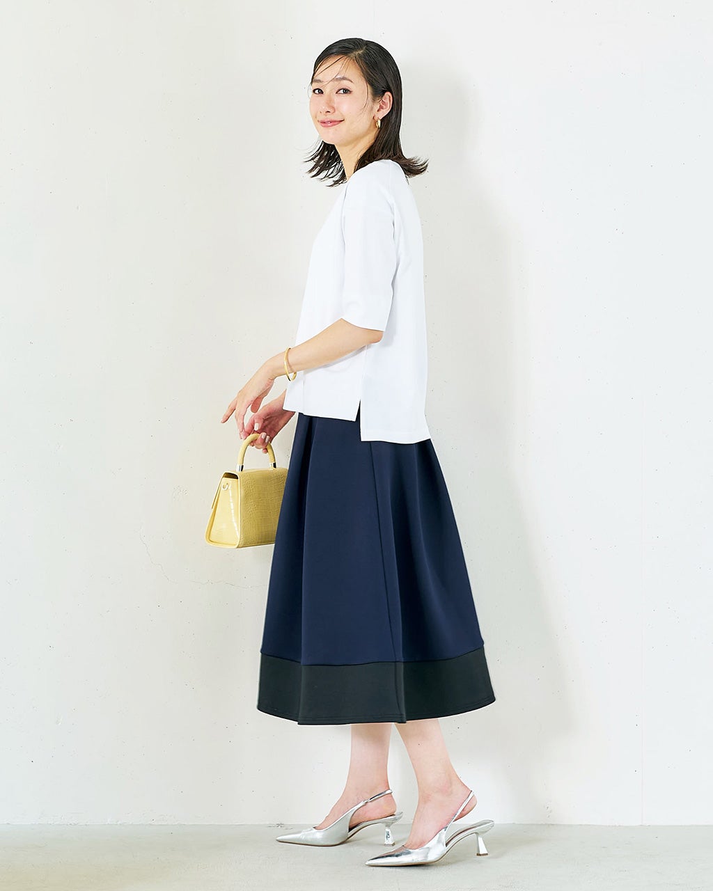 ドゥクラッセTシャツ×ダブル編みジャージー・セットアップ/DoCLASSE