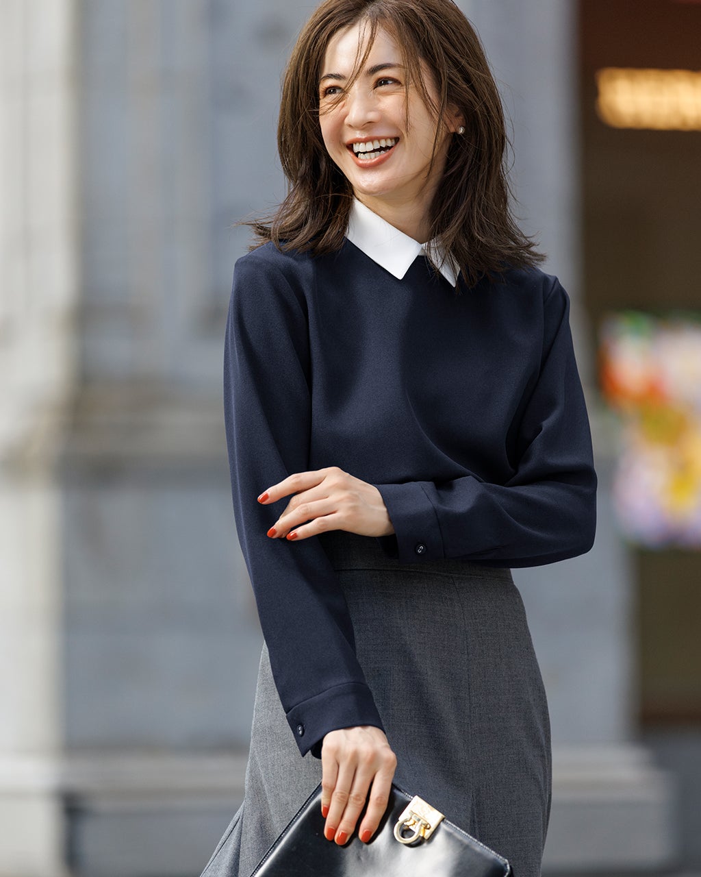 グラシエツイル・2WAY衿ブラウス/DoCLASSE