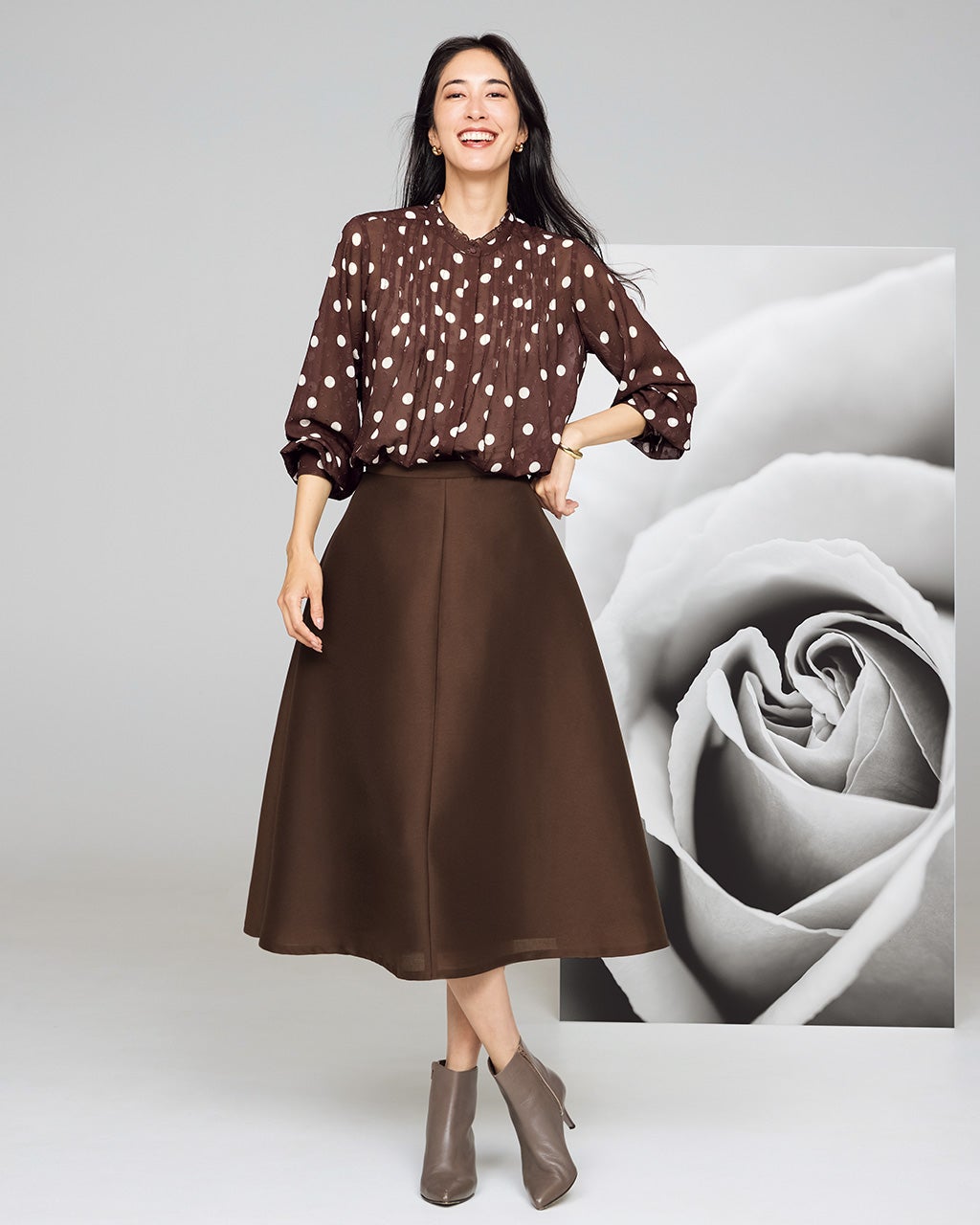 ダブルクロス・フレアスカート/DoCLASSE