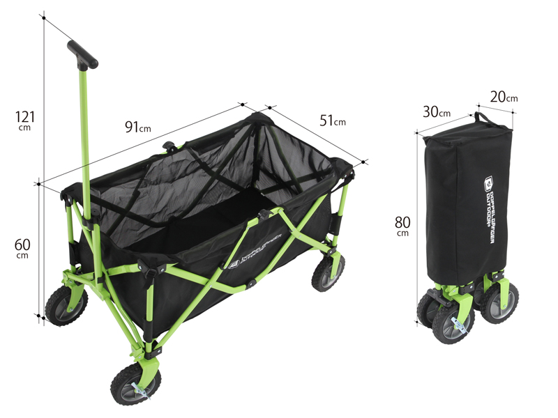 販売終了】フォールディングキャリーワゴン - DOD（ディーオーディー