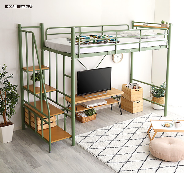 北欧インテリア 階段付き ロフトベッド selva セルヴァ - 家具専門店ど