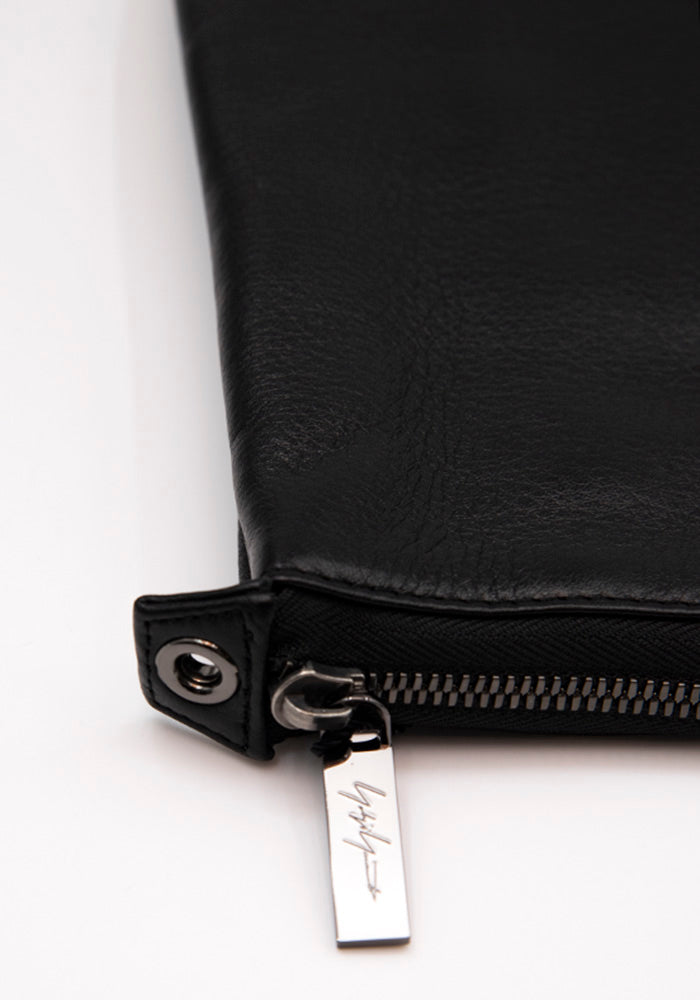 YOHJI YAMAMOTO DISCORD TRIPLE CLUTCH SHOULDER BAG BLACK | DOSHABURI