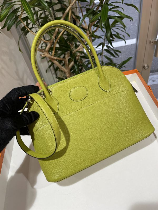 美品】HERMES エルメス ボリード27 シェーブル アニスグリーン