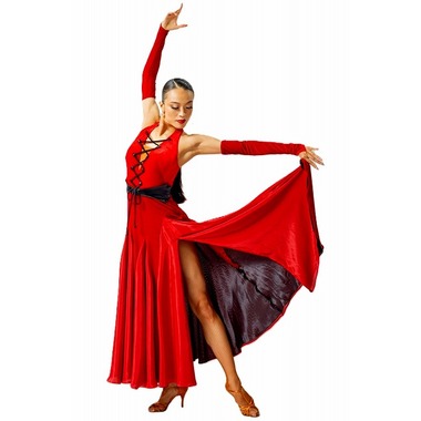 取り寄せ品】社交ダンス衣装 ラテンワンピース（M・L） 3L-00167