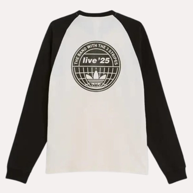 Adidas x Oasis Tour 3-Stripes Long Sleeves T-shirt - Danezon