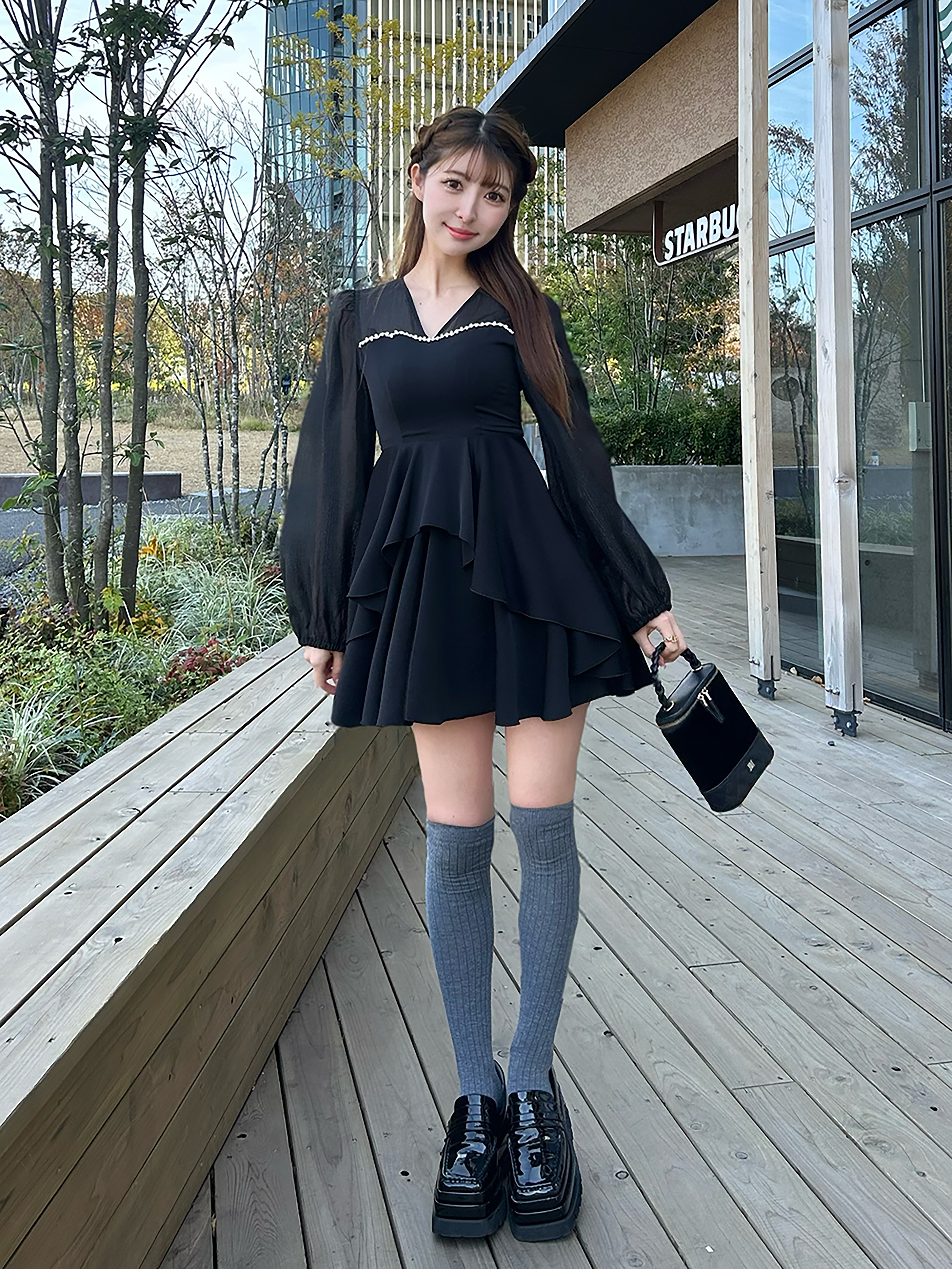 シアードッキングフリルミニワンピース – Darich (ダーリッチ)