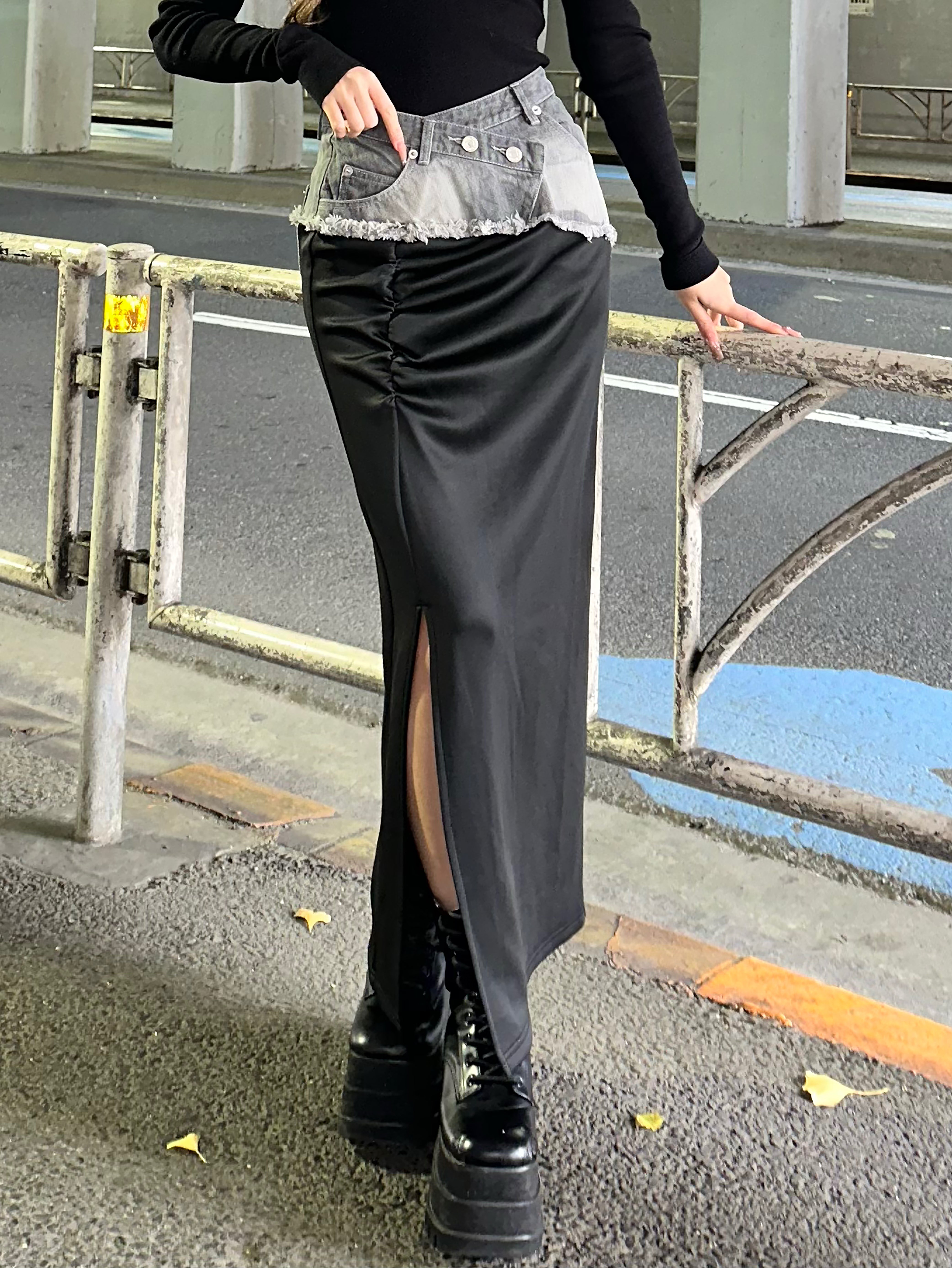 ドッキングデニムタイトスカート – Darich (ダーリッチ)