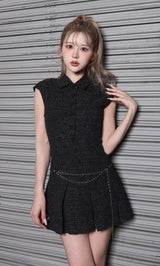 チェーンベルトツイードミニワンピース – Darich (ダーリッチ)