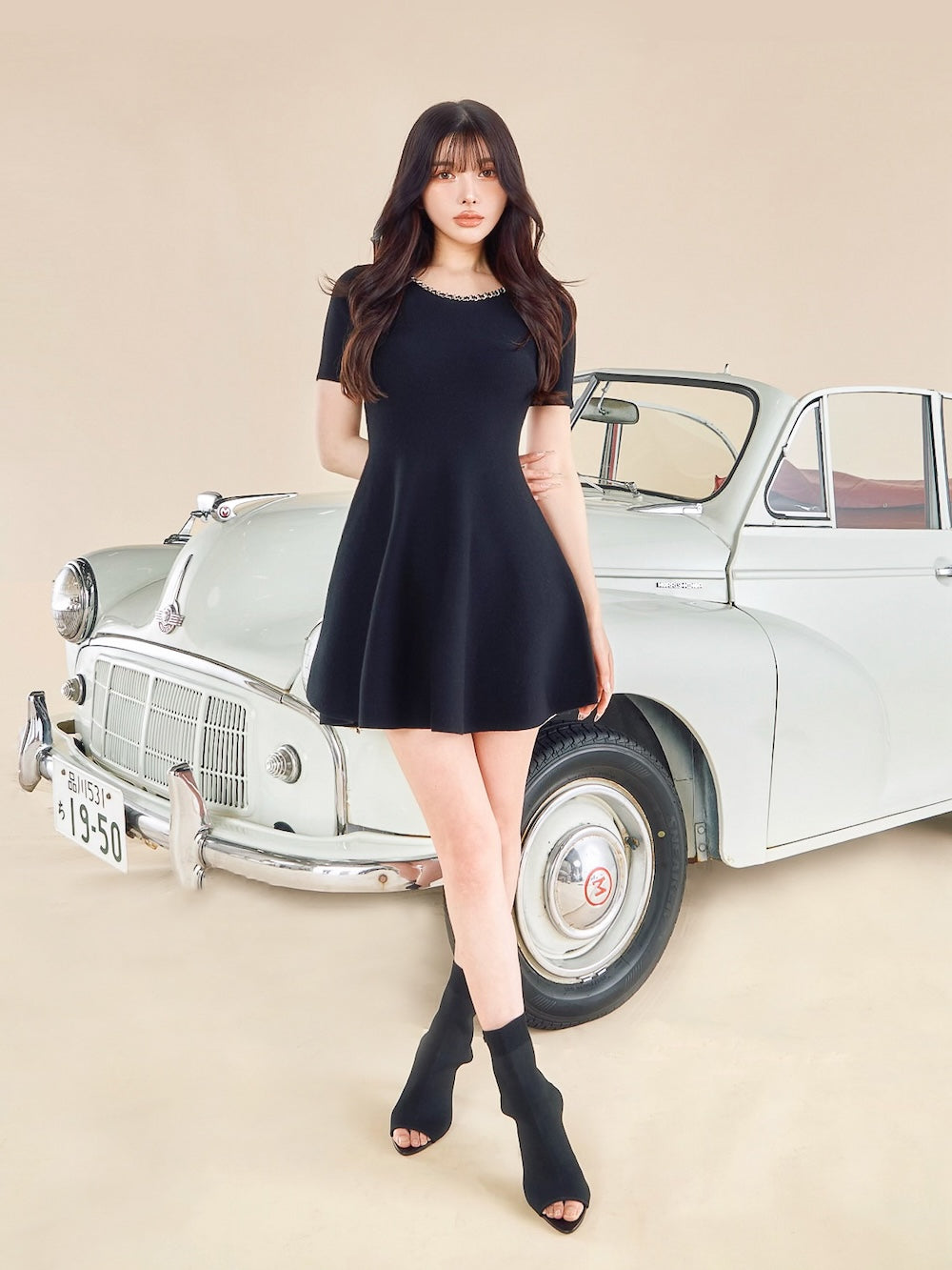 チェーンネックニットミニワンピース – Darich (ダーリッチ)