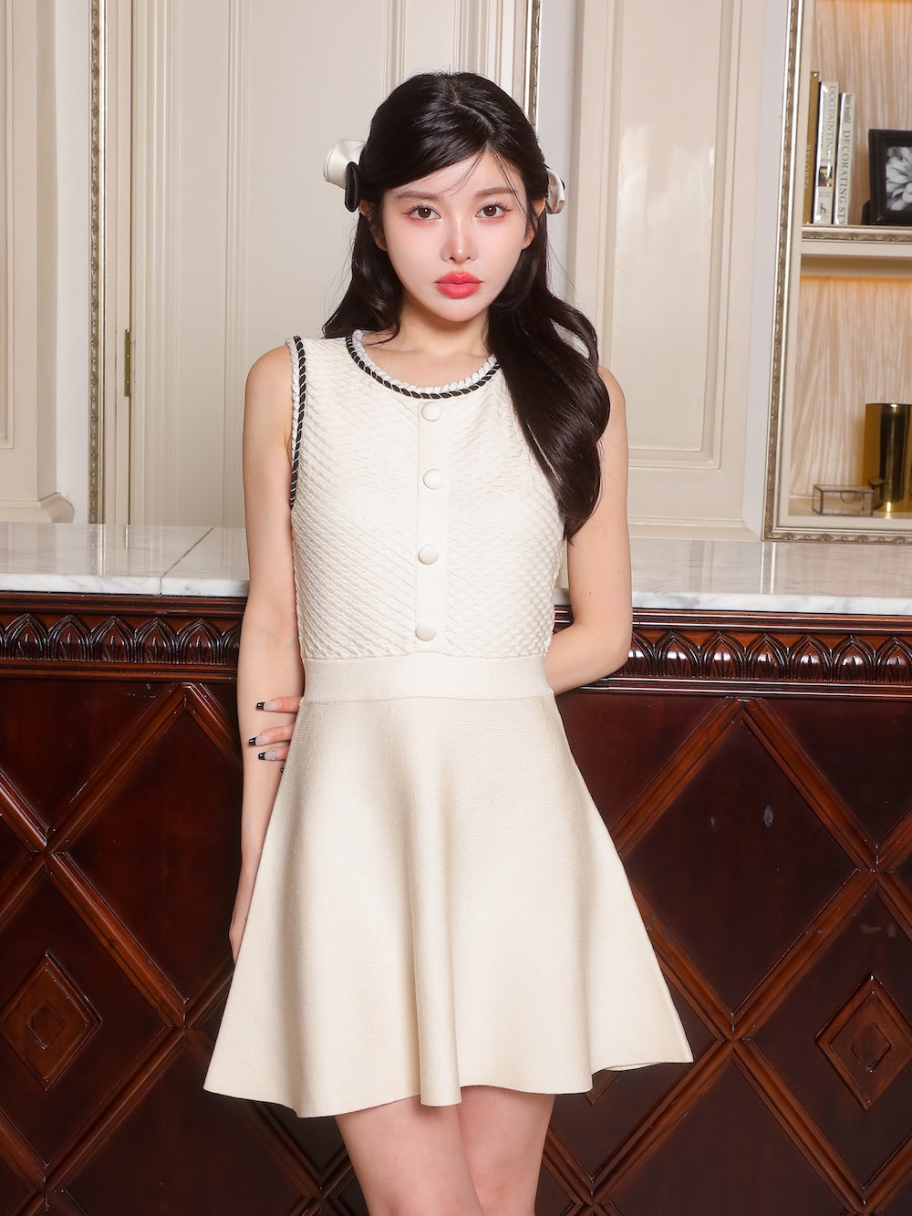 ロープパイピングニットミニワンピース – Darich (ダーリッチ)