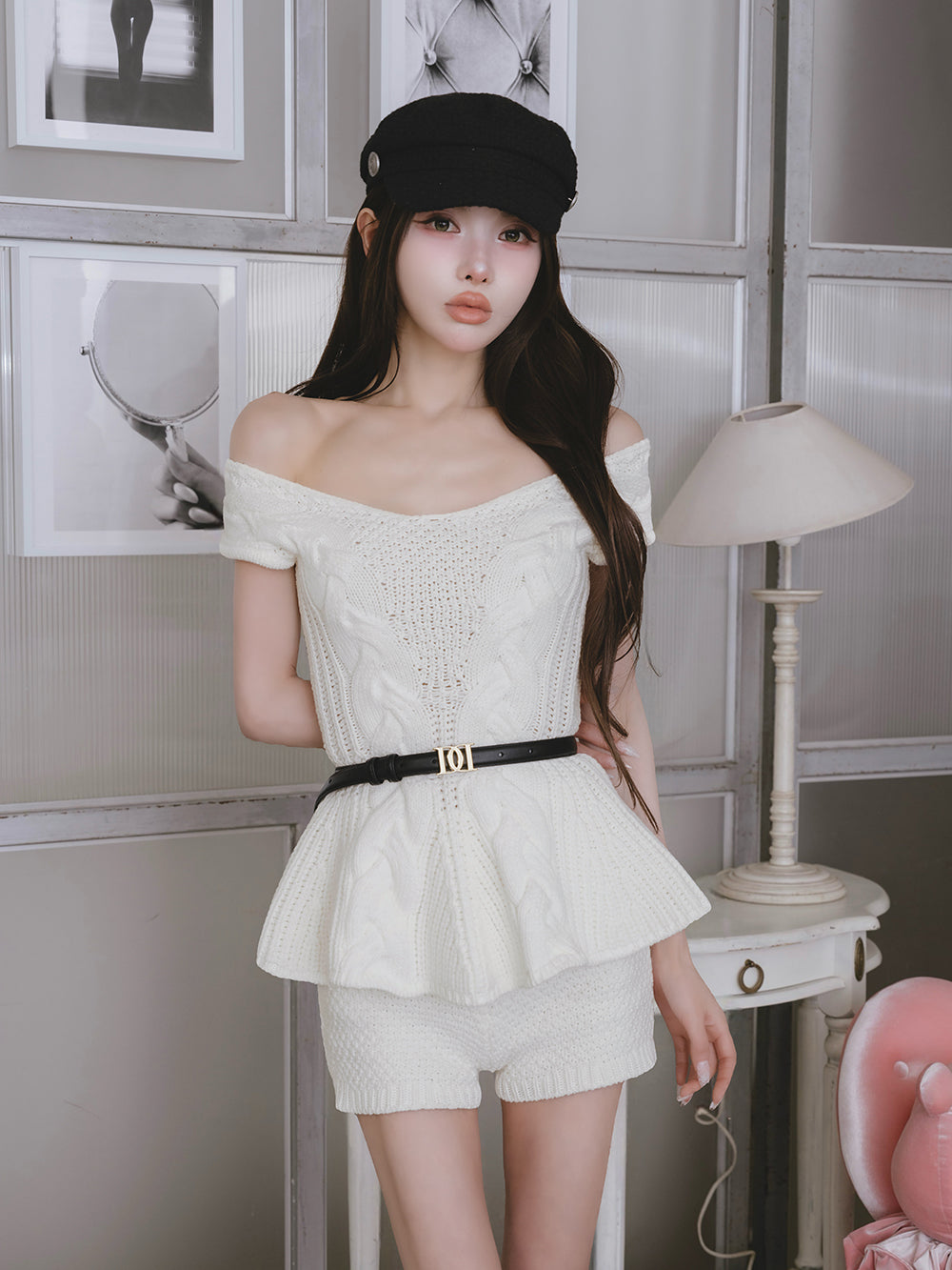 オフショルケーブルニットセットアップ – Darich (ダーリッチ)