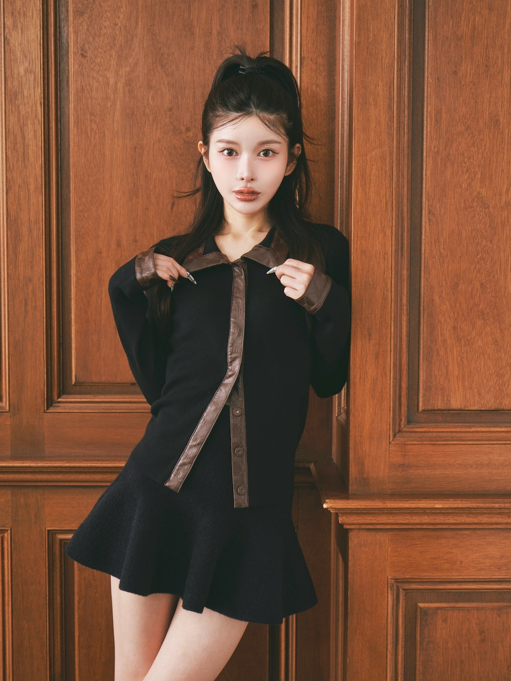 ロゴレザーニットトップス – Darich (ダーリッチ)