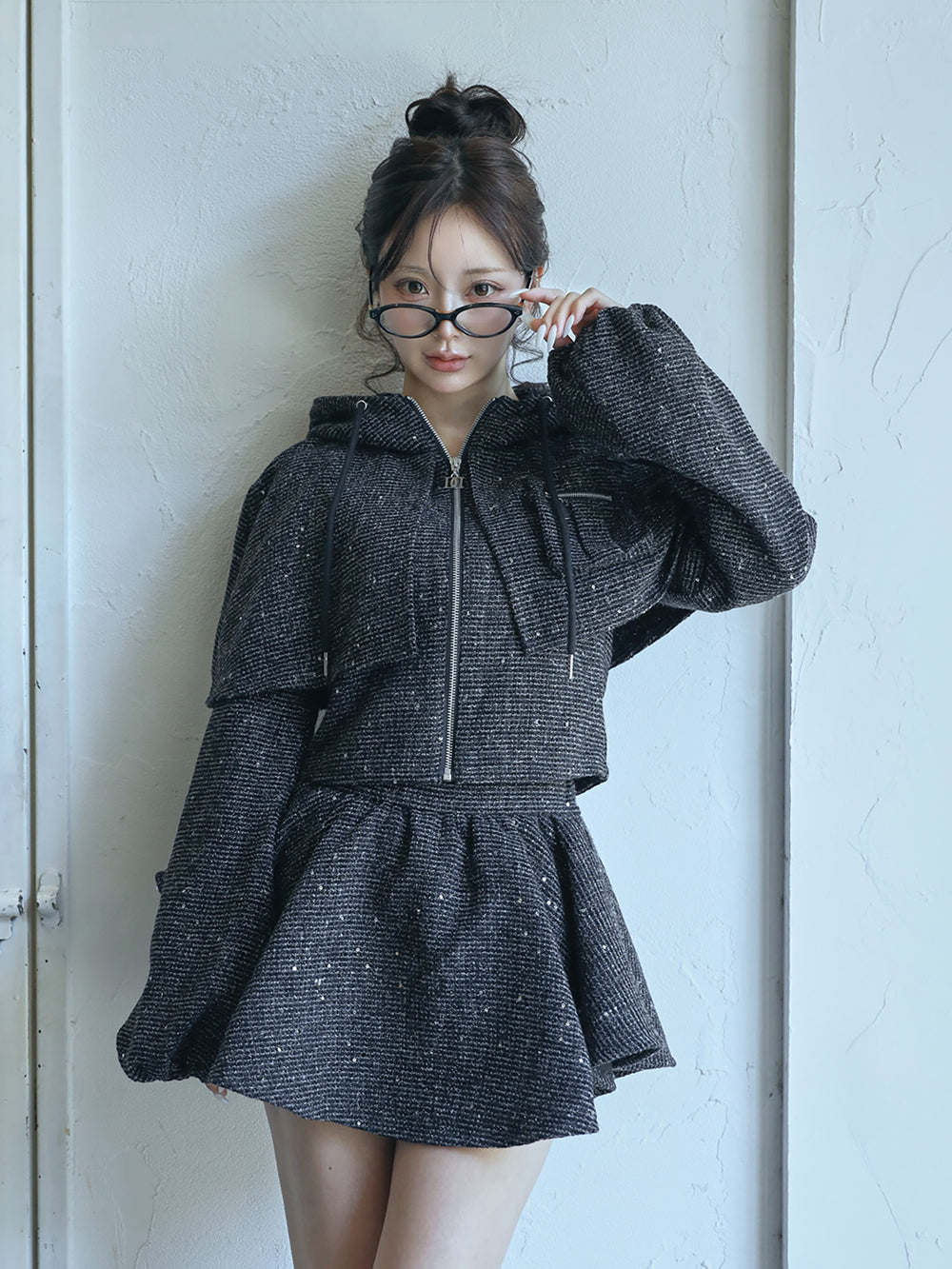 ラメツイードパーカーセットアップ – Darich (ダーリッチ)