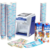 電動タイプ キューブアイススライサー 初雪氷削機 かき氷100人分セット