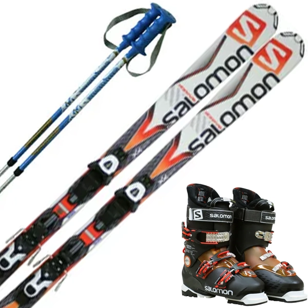 スキー3点セット 大人用 メンズ SALOMON サロモンのレンタル | スキー3