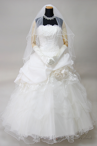 ワタベウェディング（GD-148）のAラインのウエディングドレス｜ドレス