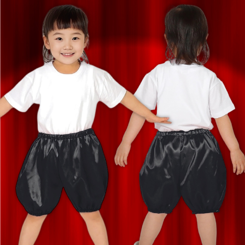 ソフトサテン かぼちゃパンツ Cサイズ 黒 15054 アーテック 運動会