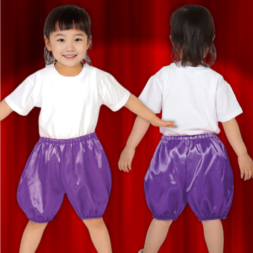 ソフトサテン かぼちゃパンツ C 紫 18569 アーテック 運動会・発表会