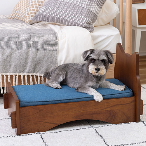 ペット用木製ベッド PET-69BR 東谷(あずまや) 犬用ベット 猫型