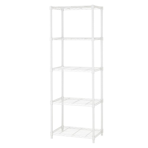 フリーラック5段60W 60185WH ドウシシャ メタルラックΦ25 60W