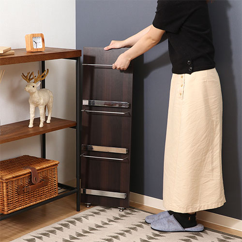 ウッドマガジンラックデコール ブラウン 82307 不二貿易 3段 幅300x