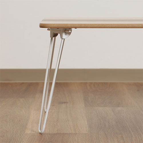 突板折畳ローテーブル ライン 10495 不二貿易 座卓 幅600×奥400mm