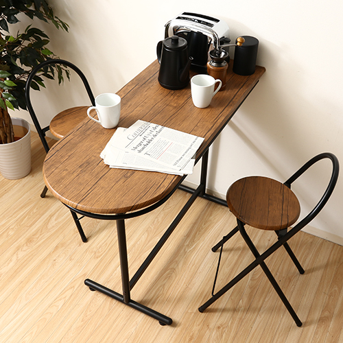 カウンターテーブル&チェアー 3点セット 3060-1 13899 不二貿易 木製