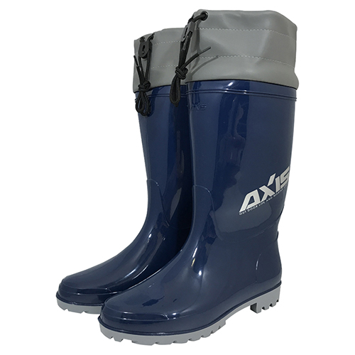 PVCインジェクションブーツ(塩化ビニール製長靴) M-001 NAVY Sサイズ