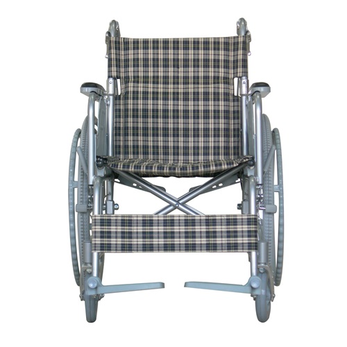 ハンドブレーキ付きアルミ製車いす(背折れタイプ) B-31 TacaoF 歩行