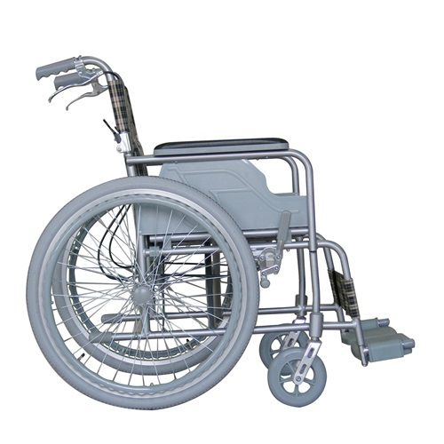 ハンドブレーキ付きアルミ製車いす(背折れタイプ) B-31 TacaoF 歩行