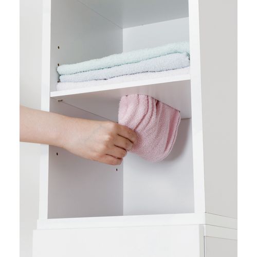 鏡面すきま収納タオルストッカーW20 27046 kuroshio キッチン