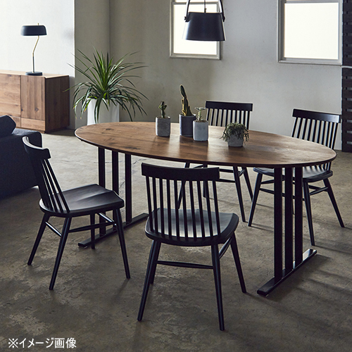 ダイニングチェア テディII ブラック 2脚組 251470 NiPPONAIRE