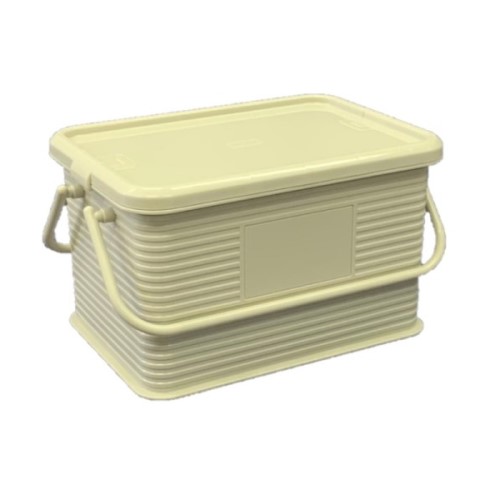 リサコン ハンドル付き グレージュ サンコープラスチック フリー