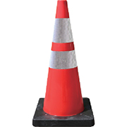 安全コーン Dコーン赤 蛍光マーク駐車禁止 DCR6 ANZEN カラーコーン