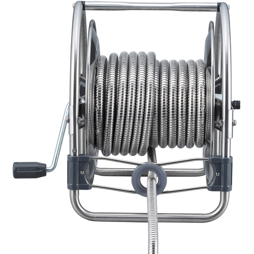 オールステンレス蛇腹ホースリール 15m SSD15J ハタヤ ホースリール